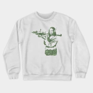 Banksy Mona Lisa Bazooka by US dollar Crewneck Sweatshirt